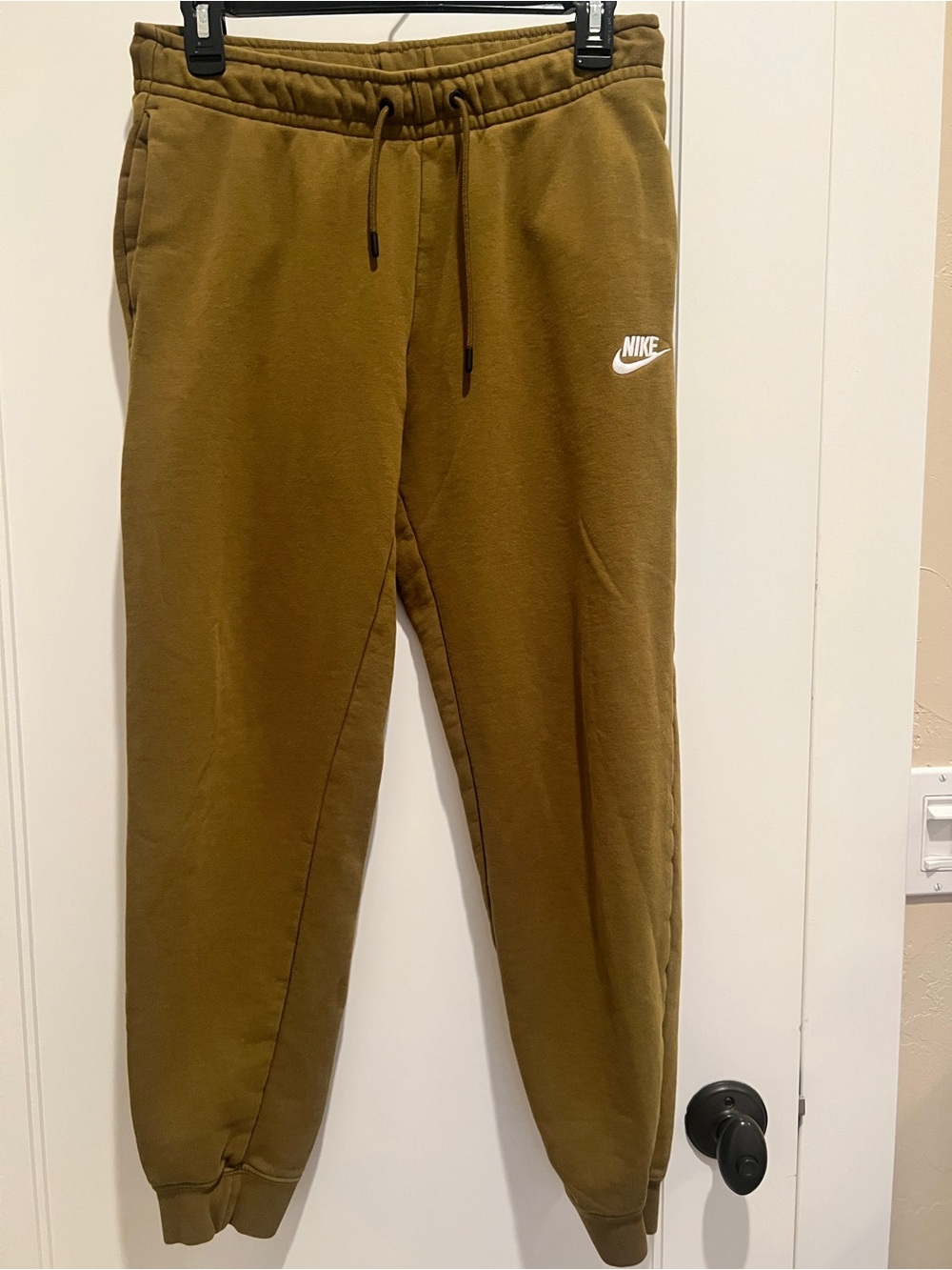 Nike Olive Brown Drawstring Jogger Pants